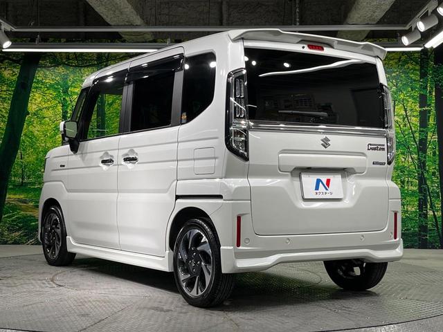 スペーシアカスタム ハイブリッドXS 両側電動ドア 全周囲カメラ 衝突被害軽減システム 禁煙車 ハーフレザーシート コーナーセンサー スマートキー HIDヘッド ビルトインETC 純正15インチアルミ 車線逸脱警報 オートライト(71枚目)