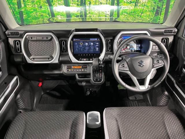 ハスラー ハイブリッドＸ　９インチメーカーナビ　全周囲カメラ　衝突軽減　レーダークルーズ　禁煙車　コーナーセンサー　スマートキー　ＬＥＤヘッド　純正１５インチアルミ　オートハイビーム　車線逸脱警報　オートライト（2枚目）