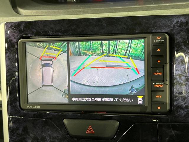 タント カスタムＸ　トップエディションＶＳ　ＳＡＩＩＩ　両側電動ドア　純正ＳＤナビ　全周囲カメラ　衝突被害軽減システム　シートヒーター　スマートキー　ＨＩＤヘッド　ＥＴＣ　純正１４インチアルミ　オートエアコン　Ｂｌｕｅｔｏｏｔｈ　ＣＤ　ＨＩＤフォグ（6枚目）