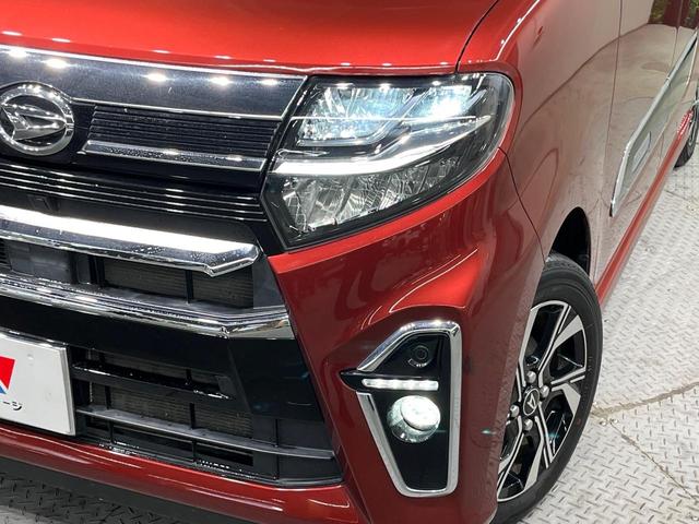 タント カスタムＸスタイルセレクション　両側電動ドア　純正ＳＤナビ　後席モニター　バックカメラ　衝突軽減システム　禁煙車　ハーフレザーシート　ドラレコ　コーナーセンサー　スマートキー　ＬＥＤヘッド　ビルトインＥＴＣ　純正１４インチアルミ（12枚目）