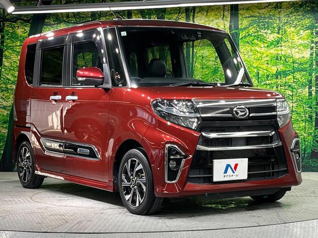 タント カスタムＸスタイルセレクション　両側電動ドア　純正ＳＤナビ　後席モニター　バックカメラ　衝突軽減システム　禁煙車　ハーフレザーシート　ドラレコ　コーナーセンサー　スマートキー　ＬＥＤヘッド　ビルトインＥＴＣ　純正１４インチアルミ（16枚目）