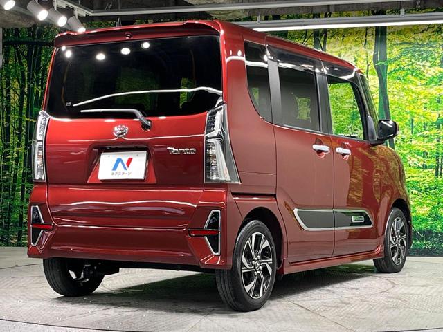 タント カスタムＸスタイルセレクション　両側電動ドア　純正ＳＤナビ　後席モニター　バックカメラ　衝突軽減システム　禁煙車　ハーフレザーシート　ドラレコ　コーナーセンサー　スマートキー　ＬＥＤヘッド　ビルトインＥＴＣ　純正１４インチアルミ（17枚目）