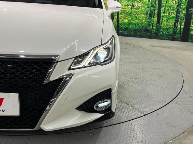 クラウンハイブリッド アスリートS 純正SDナビ バックカメラ 衝突被害軽減システム レーダークルーズ 禁煙車 レザーシート 前席シートエアコン コーナーセンサー スマートキー LEDヘッド ビルトインETC 純正18インチアルミ(12枚目)