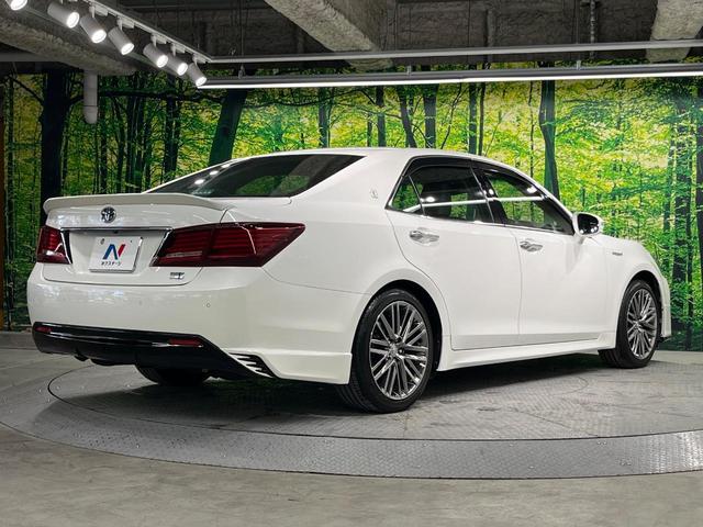 クラウンハイブリッド アスリートS 純正SDナビ バックカメラ 衝突被害軽減システム レーダークルーズ 禁煙車 レザーシート 前席シートエアコン コーナーセンサー スマートキー LEDヘッド ビルトインETC 純正18インチアルミ(17枚目)