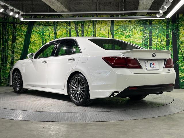 クラウンハイブリッド アスリートS 純正SDナビ バックカメラ 衝突被害軽減システム レーダークルーズ 禁煙車 レザーシート 前席シートエアコン コーナーセンサー スマートキー LEDヘッド ビルトインETC 純正18インチアルミ(25枚目)