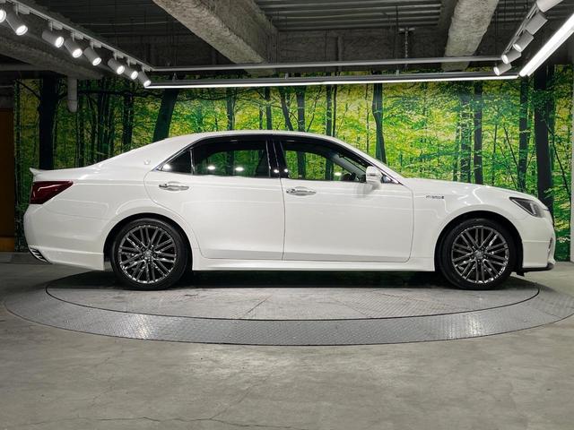 クラウンハイブリッド アスリートS 純正SDナビ バックカメラ 衝突被害軽減システム レーダークルーズ 禁煙車 レザーシート 前席シートエアコン コーナーセンサー スマートキー LEDヘッド ビルトインETC 純正18インチアルミ(27枚目)