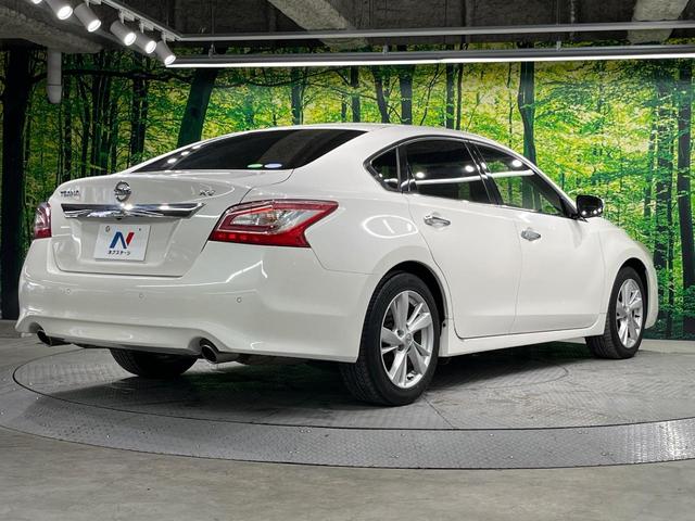 ティアナ XV 純正SDナビ 全周囲カメラ 衝突被害軽減システム 禁煙車 電動リアゲート レザーシート 前席シートエアコン コーナーセンサー スマートキー HIDヘッド ビルトインETC クルコン(17枚目)