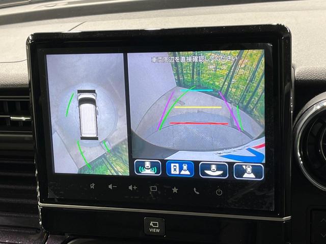 スペーシアカスタム ハイブリッドＸＳターボ　メーカー９インチナビ　両側電動ドア　全周囲カメラ　衝突軽減　レーダークルーズ　禁煙車　シートヒーター　ドラレコ　コーナーセンサー　スマートキー　ＬＥＤヘッド　ＥＴＣ（4枚目）
