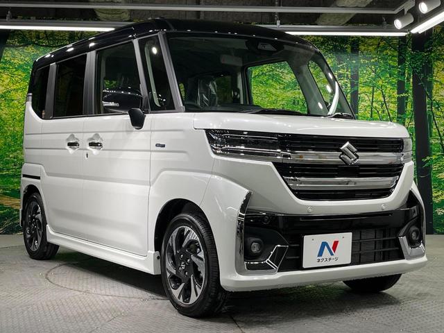 スペーシアカスタム ハイブリッドＸＳ　届出済未使用車　両側電動ドア　衝突軽減　ハーフレザー　レーンアシスト　コーナーセンサー　スマートキー　ＬＥＤヘッド　純正１５インチＡＷ　オートライト　オートエアコン　ＬＥＤフォグ（16枚目）