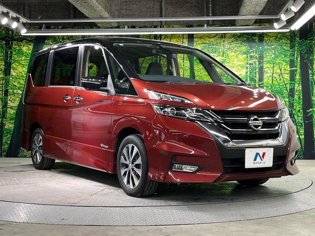 セレナ ハイウェイスター　Ｖセレクション　両側電動ドア　ＳＤナビ　全周囲カメラ　衝突被害軽減システム　禁煙車　ドラレコ　コーナーセンサー　スマートキー　ＨＩＤヘッド　ＥＴＣ　クルコン　純正１６インチアルミ　オートライト　オートエアコン（17枚目）