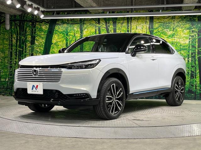 ヴェゼル ｅ：ＨＥＶ　Ｚ・ＰＬａＹパッケージ　登録済未使用車　ガラスルーフ　全周囲カメラ　衝突被害軽減システム　ハーフレザーシート　コーナーセンサー　スマートキー　ＬＥＤヘッド　純正１８インチアルミ　車線逸脱警報　オートライト　デュアルエアコン（72枚目）