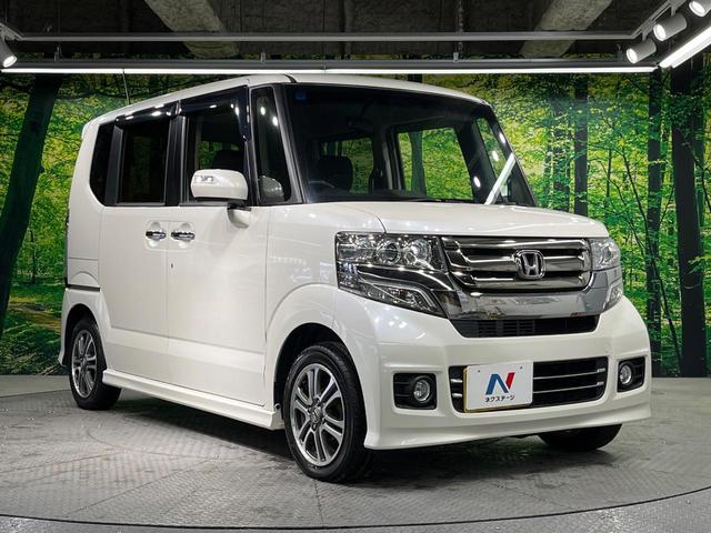 Ｎ－ＢＯＸカスタム Ｇ・Ｌパッケージ　電動スライドドア　純正ＳＤナビ　バックカメラ　禁煙車　ハーフレザーシート　スマートキー　ＨＩＤヘッド　ＥＴＣ　純正１４インチアルミ　オートライト　オートエアコン　Ｂｌｕｅｔｏｏｔｈ　ＤＶＤ再生（16枚目）