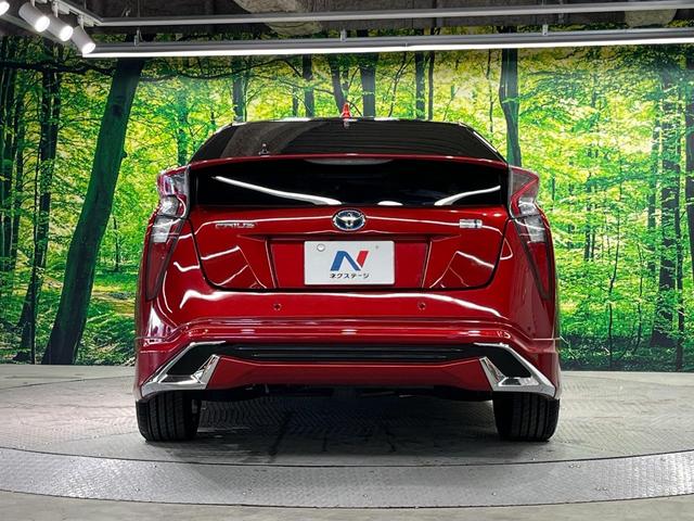 プリウス Aツーリングセレクション フルエアロ 純正SDナビ バックカメラ 衝突被害軽減システム レーダークルーズ 禁煙車 レザーシート ドラレコ コーナーセンサー スマートキー LEDヘッド ビルトインETC 車線逸脱警報(15枚目)