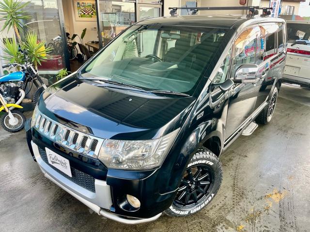 デリカD:5 G パワーパッケージ 新品タイヤホイール 社外ナビTV バックカメラ アルパイン後席モニター ETC フロントパイプガード ベースキャリア 両側パワースライドドア 4WD(2枚目)