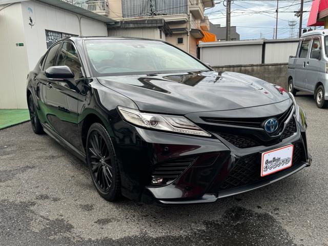 カムリ WSブラックエディション JBLサウンド 前席パワーシート 赤本革シート CarPlay Bluetooth クリアランスソナー LEDライト シートヒーター スマートキー キーレス クルコン 特別仕様車 禁煙車(10枚目)