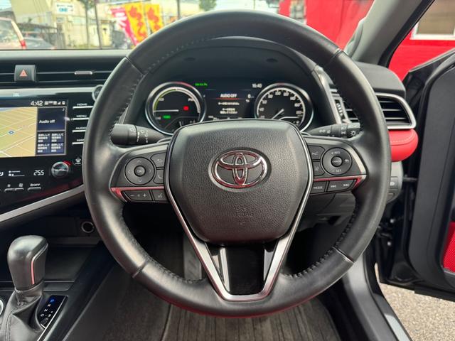 カムリ WSブラックエディション JBLサウンド 前席パワーシート 赤本革シート CarPlay Bluetooth クリアランスソナー LEDライト シートヒーター スマートキー キーレス クルコン 特別仕様車 禁煙車(26枚目)