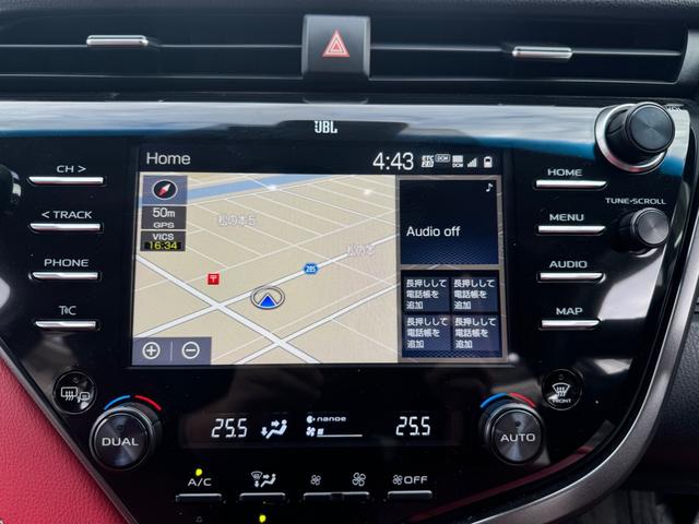 カムリ WSブラックエディション JBLサウンド 前席パワーシート 赤本革シート CarPlay Bluetooth クリアランスソナー LEDライト シートヒーター スマートキー キーレス クルコン 特別仕様車 禁煙車(27枚目)