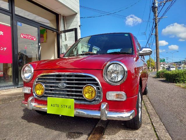 ミラジーノ ジーノ　黄色フォググリル　ウッドハンドル　ウッドパネル　メッキパーツ　全面塗装　　オールペイント　社外アルミホィール１３インチホイール　ガーニッシュ　メッキミラー　ワンオーナー　禁煙車　キーレス（55枚目）