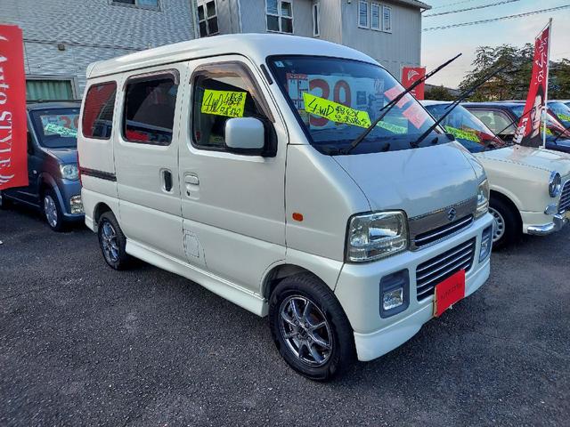 エブリイワゴン ジョイポップターボＰＺ　４ＷＤ　４ＷＤ　４駆ＲＶ　ハイルーフ　ＵＶカットガラス　タイミングチェーン　リアヒーター　ドラレコ　バックカメラ　両側スライドドア　オートステップ　ミラーヒー　車検令和９年３月　カスタマイズ車　ＴＵＲＢＯ（18枚目）