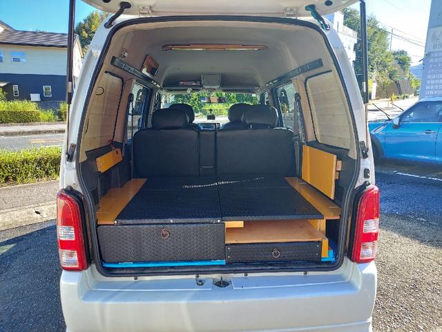 エブリイワゴン ジョイポップターボＰＺ　４ＷＤ　４ＷＤ　４駆ＲＶ　ハイルーフ　ＵＶカットガラス　タイミングチェーン　リアヒーター　ドラレコ　バックカメラ　両側スライドドア　オートステップ　ミラーヒー　車検令和９年３月　カスタマイズ車　ＴＵＲＢＯ（24枚目）