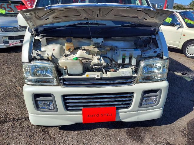 エブリイワゴン ジョイポップターボＰＺ　４ＷＤ　４ＷＤ　４駆ＲＶ　ハイルーフ　ＵＶカットガラス　タイミングチェーン　リアヒーター　ドラレコ　バックカメラ　両側スライドドア　オートステップ　ミラーヒー　車検令和９年３月　カスタマイズ車　ＴＵＲＢＯ（29枚目）