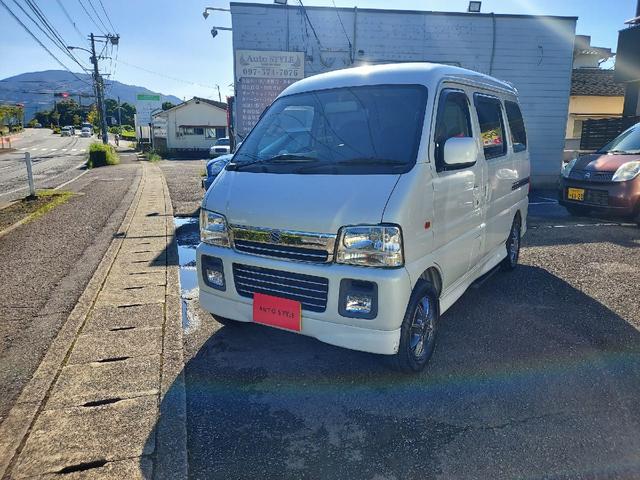 エブリイワゴン ジョイポップターボＰＺ　４ＷＤ　４ＷＤ　４駆ＲＶ　ハイルーフ　ＵＶカットガラス　タイミングチェーン　リアヒーター　ドラレコ　バックカメラ　両側スライドドア　オートステップ　ミラーヒー　車検令和９年３月　カスタマイズ車　ＴＵＲＢＯ（56枚目）