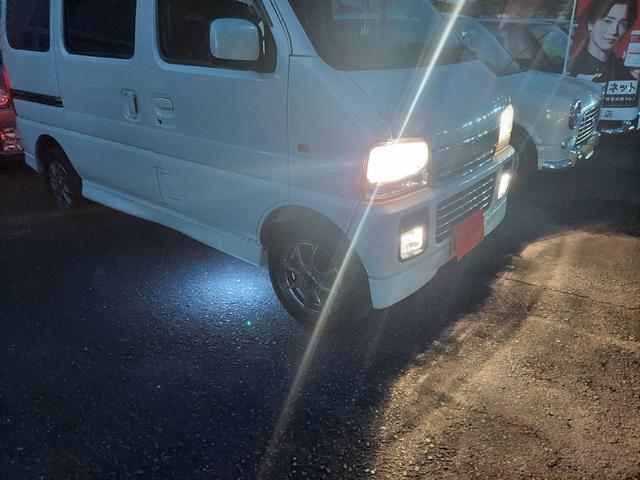 エブリイワゴン ジョイポップターボＰＺ　４ＷＤ　４ＷＤ　４駆ＲＶ　ハイルーフ　ＵＶカットガラス　タイミングチェーン　リアヒーター　ドラレコ　バックカメラ　両側スライドドア　オートステップ　ミラーヒー　車検令和９年３月　カスタマイズ車　ＴＵＲＢＯ（65枚目）