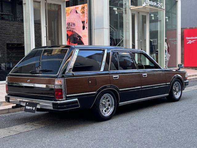 グロリアバン GL Newペイント ポルシェ ジェットブラック 木目調デカール 4ナンバー ナルディー メッキミラー ローダウン デイトナホイール HDDナビ ETC(10枚目)