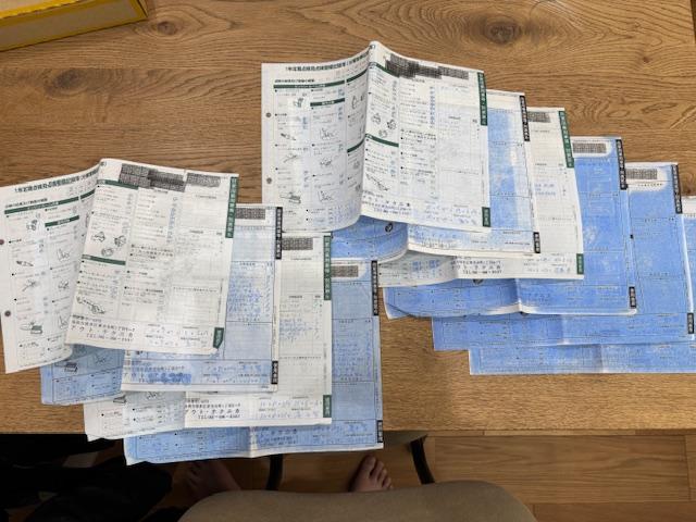 ２４０ ＧＬ　ナルディーステア　コロナホイール　社外キーレスＸスペアキー　ＥＴＣ　社外オーディオ　ブルーモケットシート　ミラー型ドライブレコーダー　取扱説明書　記録簿１０枚（46枚目）