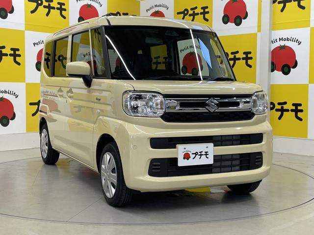 スペーシア ハイブリッドG クリアランスソナー レーンアシスト 衝突被害軽減システム オートライト LEDヘッドランプ スマートキー アイドリングストップ 電動格納ミラー ベンチシート CVT 盗難防止システム ABS ESC(4枚目)