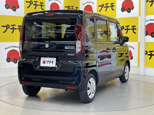 スペーシア ハイブリッドG 両側スライドドア クリアランスソナー レーンアシスト 衝突被害軽減システム オートライト LEDヘッドランプ スマートキー アイドリングストップ 電動格納ミラー ベンチシート CVT 盗難防止システム(8枚目)