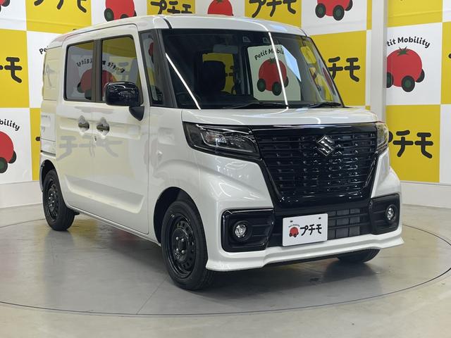 スペーシアベース ＧＦ　両側スライドドア　クリアランスソナー　レーンアシスト　衝突被害軽減システム　オートライト　スマートキー　アイドリングストップ　電動格納ミラー　シートヒーター　ＡＴ　ＥＳＣ　エアコン　パワーステアリング（4枚目）