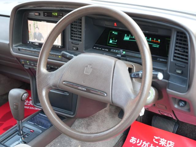 クラウン ロイヤルサルーン　ローダウン　社外１７インチアルミ　運転席パワーシート　リア席パワーシート　社外メモリーナビ　フルセグ　Ｂｌｕｅｔｏｏｔｈ　デジパネ（46枚目）