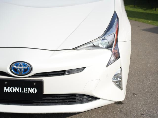 プリウス A セーフティセンス 9インチSDナビ/フルセグTV/Bluetooth ロクサー二19インチAW ローダウン 衝突軽減ブレーキシステム Bモニタ 衝突安全ボディ 電格ミラー LEDヘッド クルコン(19枚目)