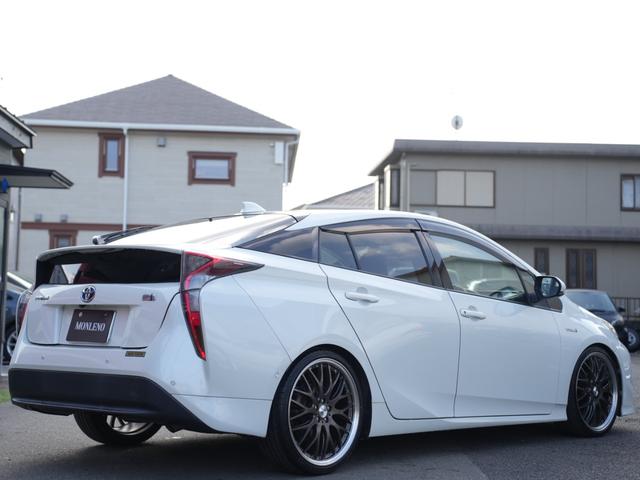 プリウス A セーフティセンス 9インチSDナビ/フルセグTV/Bluetooth ロクサー二19インチAW ローダウン 衝突軽減ブレーキシステム Bモニタ 衝突安全ボディ 電格ミラー LEDヘッド クルコン(27枚目)