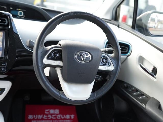 プリウス A セーフティセンス 9インチSDナビ/フルセグTV/Bluetooth ロクサー二19インチAW ローダウン 衝突軽減ブレーキシステム Bモニタ 衝突安全ボディ 電格ミラー LEDヘッド クルコン(57枚目)