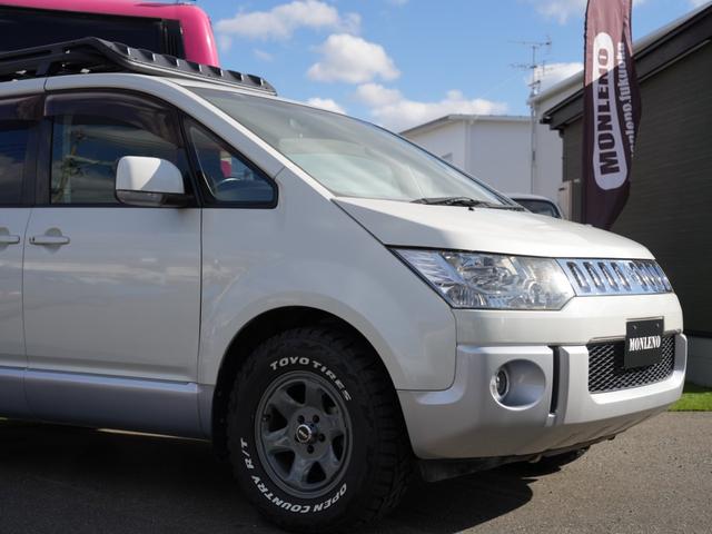 デリカＤ：５ Ｇ　パワーパッケージ　新品ＢＵＳＴＥＲＳ２０８０ＨＤ改／新品ＢＲＵＴホイール／新品ＴＯＹＯオープンカントリーＲＴ／９インチナビ／フルセグ／フリップダウンモニタ（アルパイン）／バックカメラ／両側パワースライドドア／１年保証付（23枚目）
