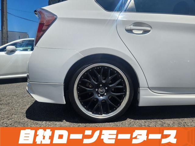 プリウス Ｌ　車高調　フルエアロ　１９インチＡＷ　レザー調シートカバー　ＬＥＤテール　ウッドコンビステアリング　ナビ　フルセグ　Ｂｌｕｅｔｏｏｔｈ　ＤＶＤ　ＭＳＶ　バックカメラ　ステアリングリモコン　オートライト（34枚目）