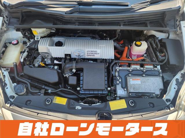 プリウス Ｌ　車高調　フルエアロ　１９インチＡＷ　レザー調シートカバー　ＬＥＤテール　ウッドコンビステアリング　ナビ　フルセグ　Ｂｌｕｅｔｏｏｔｈ　ＤＶＤ　ＭＳＶ　バックカメラ　ステアリングリモコン　オートライト（80枚目）