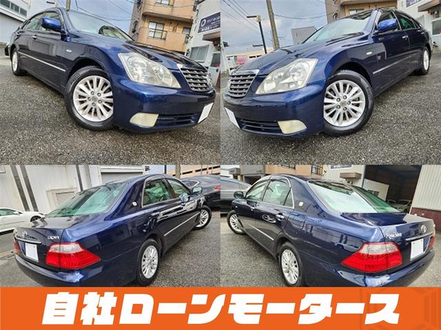 クラウン ロイヤルサルーン　ダークブルーマイカ　ナビ　フルセグ　ＭＳＶ　バックカメラ　クルーズコントロール　オートＨＩＤヘッドライト　フォグランプ　パワーシート　ステアリングリモコン　１６インチＡＷ　電動格納式ミラー（11枚目）