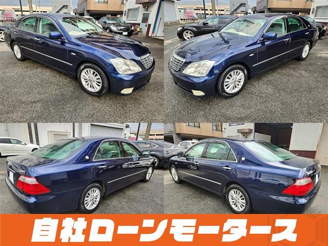 クラウン ロイヤルサルーン　ダークブルーマイカ　ナビ　フルセグ　ＭＳＶ　バックカメラ　クルーズコントロール　オートＨＩＤヘッドライト　フォグランプ　パワーシート　ステアリングリモコン　１６インチＡＷ　電動格納式ミラー（17枚目）