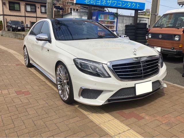 Ｓ５５０ロングＡＭＧスポーツエディション　ディーラー車　サンルーフ　社外エアロ　アルミホイール　ナビ　地デジ　ＥＴＣ　クリアランスソナー　本革シート　修復歴無(3枚目)