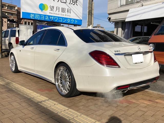 Ｓクラス Ｓ５５０ロングＡＭＧスポーツエディション　ディーラー車　サンルーフ　社外エアロ　アルミホイール　ナビ　地デジ　ＥＴＣ　クリアランスソナー　本革シート　修復歴無（6枚目）