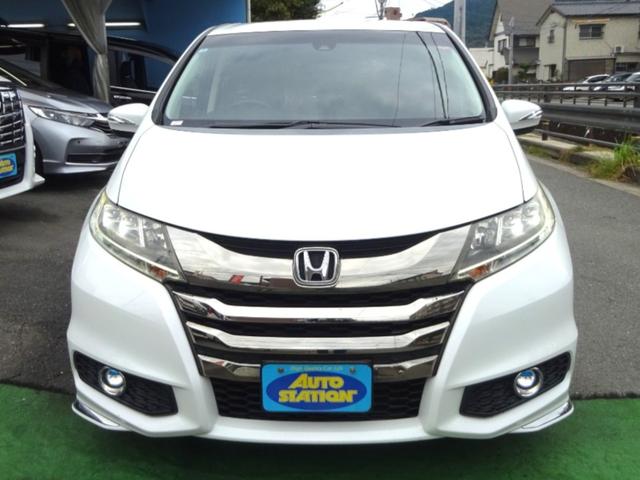 オデッセイ アブソルート・EXホンダセンシング SDナビ 地デジ Bカメラ 後席モニター 衝突被害軽減 車線逸脱防止 アダプティブクルコン BSM ハーフレザーパワーシート 7人乗りオットマン LEDライト 18AW 両側自動ドア 全国対応2年保証(2枚目)