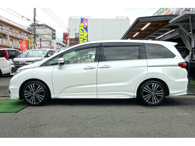オデッセイ アブソルート・EXホンダセンシング SDナビ 地デジ Bカメラ 後席モニター 衝突被害軽減 車線逸脱防止 アダプティブクルコン BSM ハーフレザーパワーシート 7人乗りオットマン LEDライト 18AW 両側自動ドア 全国対応2年保証(3枚目)