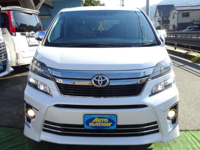 ヴェルファイア ２．４Ｚ　ゴールデンアイズＩＩ　アルパイン９型ＳＤナビ　地デジ　Ｂカメラ　後席モニター　ＢＴ　ＵＳＢ　クルコン　クリアランスソナー　ハーフレザーシート　７人乗りオットマン　パワーバックドア　両側自動ドア　全国対応２年保証（2枚目）