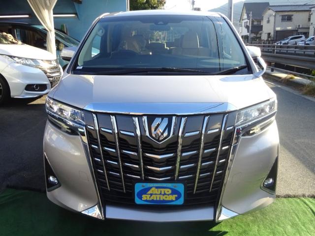 アルファード 2.5X 後期型 SDナビ TV Bカメラ Bluetooth レーダークルーズ プリクラッシュセーフティ 車線逸脱防止 クリアランスソナー 8人乗り LEDライト 16AW 自動ドア 全国対応2年保証(2枚目)