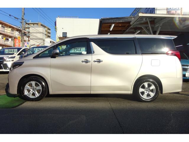 アルファード 2.5X 後期型 SDナビ TV Bカメラ Bluetooth レーダークルーズ プリクラッシュセーフティ 車線逸脱防止 クリアランスソナー 8人乗り LEDライト 16AW 自動ドア 全国対応2年保証(3枚目)