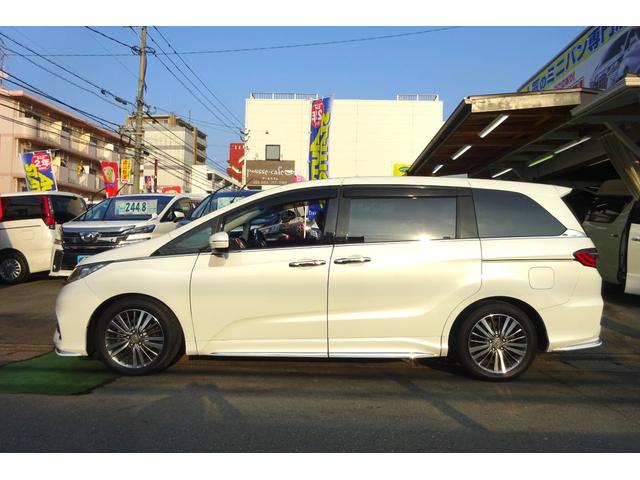 オデッセイ アブソルート・ＥＸホンダセンシング　後期型　９型ＳＤナビ　地デジ　全周囲モニター　衝突被害軽減　車線逸脱防止　パーキングアシスト　アダプティブクルコン　両席Ｐシート　シートＨ　ＢＳＭ　ＨＤＭＩ　ＵＳＢ　両側自動ドア　全国対応２年保証（3枚目）