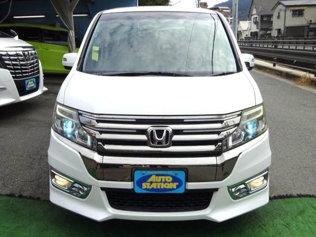 ステップワゴンスパーダ Z クールスピリット 9型SDナビ 地デジ Bカメラ 後席モニター アイドリングストップ クルーズコントロール ハーフレザーシート 8人乗り メッキフォグカバー!スマートキー 17アルミ 両側自動ドア 全国対応2年保証(2枚目)